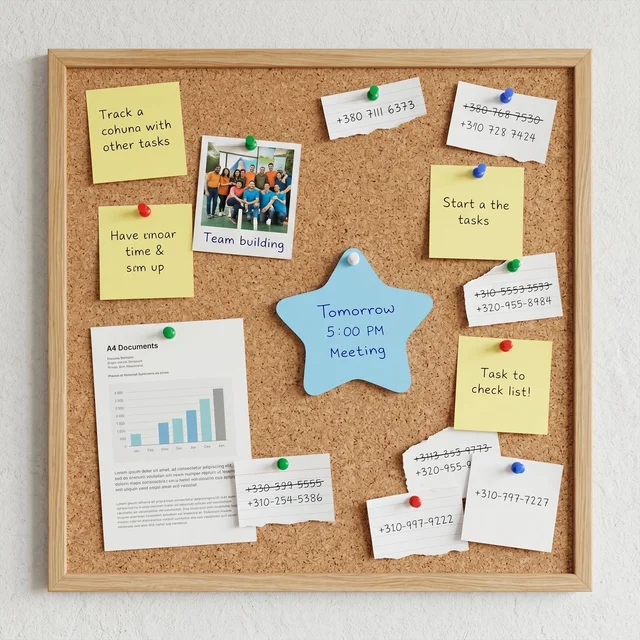 Mix-Shaped Sticky Notes – Reusable & Vibrant Reminders