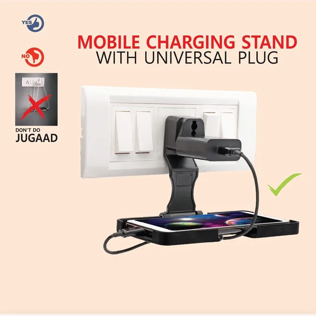 Mobile Charging Wall Holder – Foldable, Secure Stand | PHOBIA