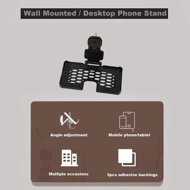 Mobile Charging Wall Holder – Foldable, Secure Stand | PHOBIA