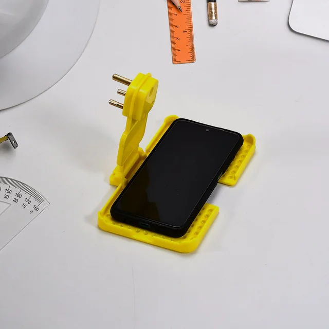 Mobile Charging Wall Holder – Secure Socket Fit, Yellow | PHOBIA