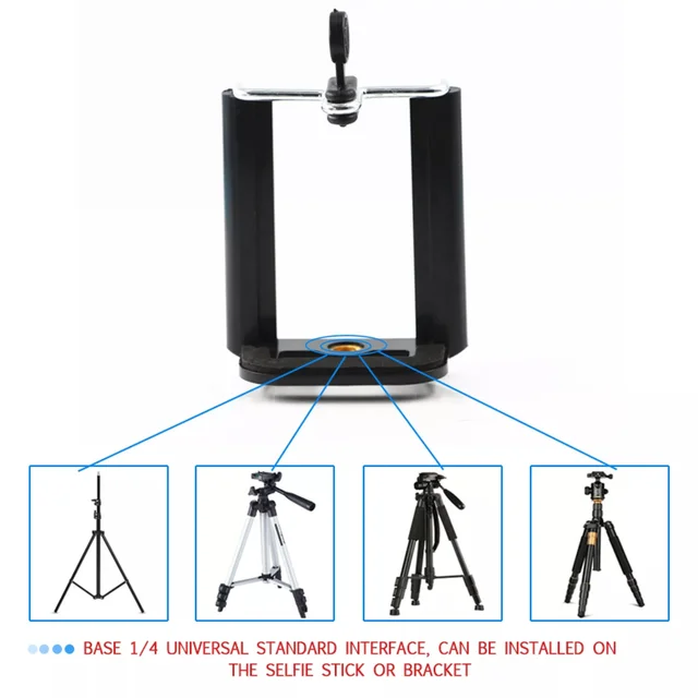 Mobile Holder Attachment – Universal Phone Grip for Tripods | PHOBIA