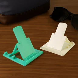 Mobile Phone Stand – Adjustable Foldable Plastic Holder Set (2 Pc)