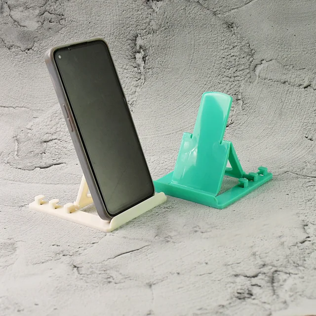 Mobile Phone Stand – Adjustable Foldable Plastic Holder Set (2 Pc)