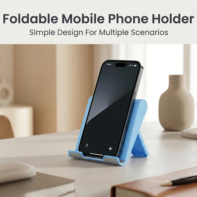 Mobile Phone Stand – Adjustable, Foldable & Portable for Desk Use