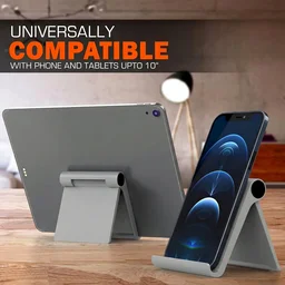 Mobile Stand – Foldable Plastic Desktop Holder for Hands-Free Use