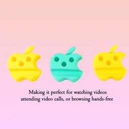 Mobile Stand with Pen Holder – Apple-Shaped Desk Organizer 3 Pc