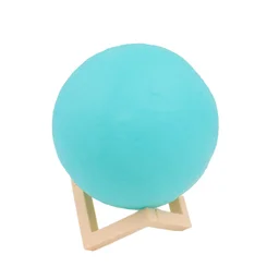 Moon Night Lamp – Blue 3D LED with Plastic Stand | Indo Glow