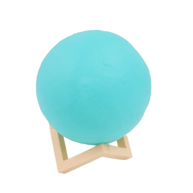 Moon Night Lamp – Blue 3D LED with Plastic Stand | Indo Glow