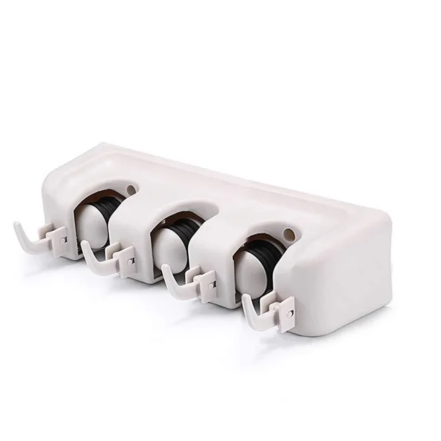 Mop and Broom Holder – 3 Layer Wall Organizer for Home | GlimmerHome