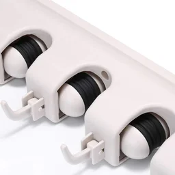 Mop and Broom Holder – 3 Layer Wall Organizer for Home | GlimmerHome