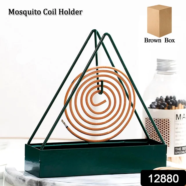 Mosquito Coil Holder – Triangular Iron Design | Velvet Wellness