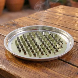 Mosquito Coil Stand – Durable Round Metal Holder with Ash Tray