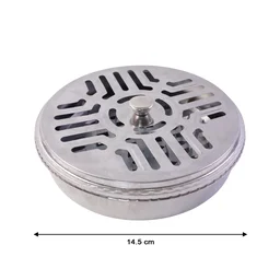 Mosquito Coil Stand – Stainless Steel Safe Burner with Vent Lid
