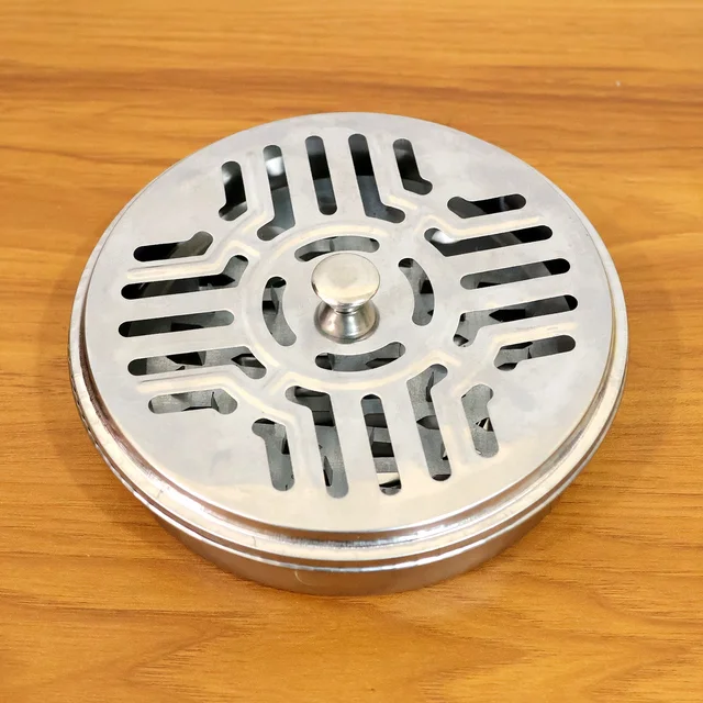 Mosquito Coil Stand – Stainless Steel Safe Burner with Vent Lid