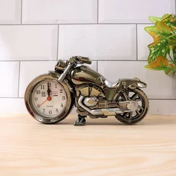 Motorcycle Alarm Clock – Stylish Analog Table Clock for Home Decor
