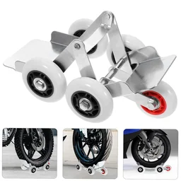 Motorcycle Front Wheel Parking Roller Stand – Heavy-Duty Metal Frame
