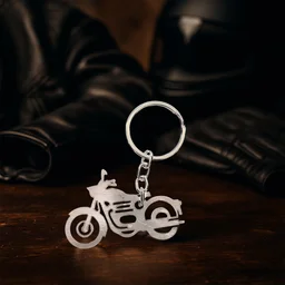 Motorcycle Keychain – Durable Metal Silhouette for Indian Riders
