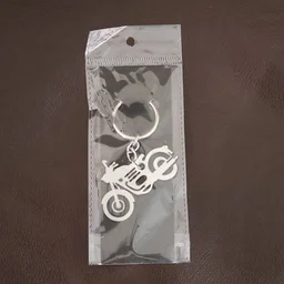 Motorcycle Keychain – Durable Metal Silhouette for Indian Riders