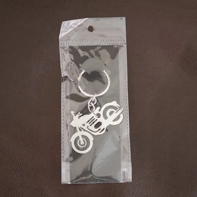 Motorcycle Keychain – Durable Metal Silhouette for Indian Riders
