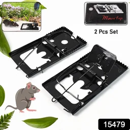 Mouse Trap – Reusable Metal Rodent Catcher for Quick Control (2 Pc)