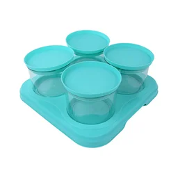 Mukhwas Dani Set – Airtight 4 Pc Jars with Stylish Tray | Organivo