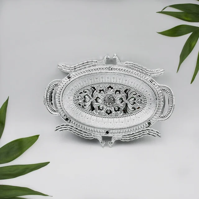 Mukhwas Serving Tray – Elegant Dry Fruit & Candy Plate | Jiaqi