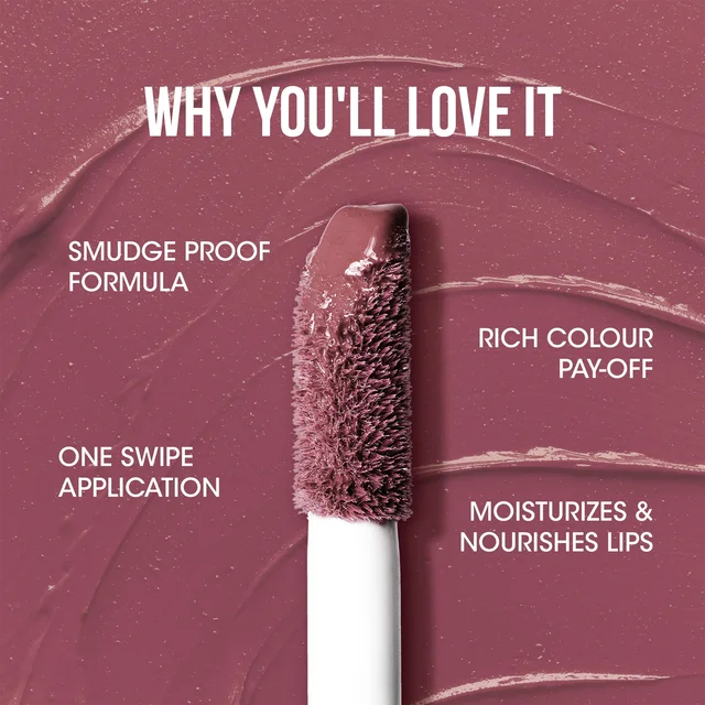 Mulberry Liquid Lipstick – Hydrating Long-Lasting Matte Finish