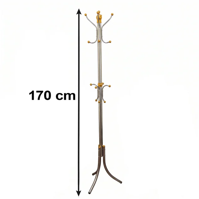 Multi Hook Metal Cloth Hanger Stand for Clothes Organisation at Home (1 Pc)