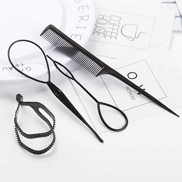 Multi Purpose 4 in 1 Hair Styling Tool Kit – Easy DIY Hairstyles