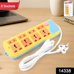 Multi Socket Extension Board – 8 Universal Sockets with Master Switch