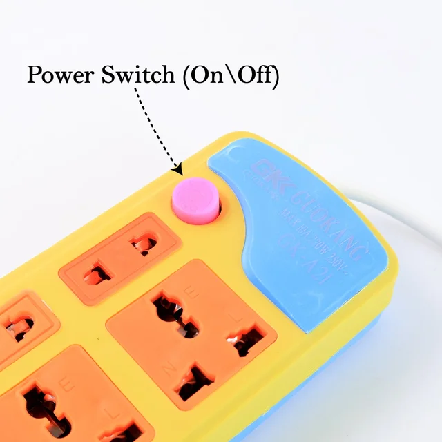 Multi Socket Extension Board – 8 Universal Sockets with Master Switch