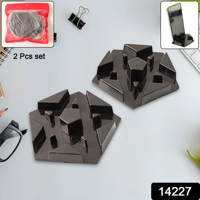 Multi-Angle Mobile Phone Stand – Hexagonal Plastic Holder 2 Pc