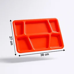 Multi-Compartment Plastic Meal Serving Tray – Mess-Free Portion Control