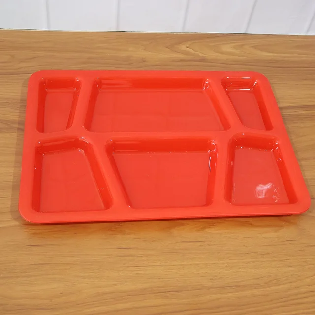 Multi-Compartment Plastic Meal Serving Tray – Mess-Free Portion Control