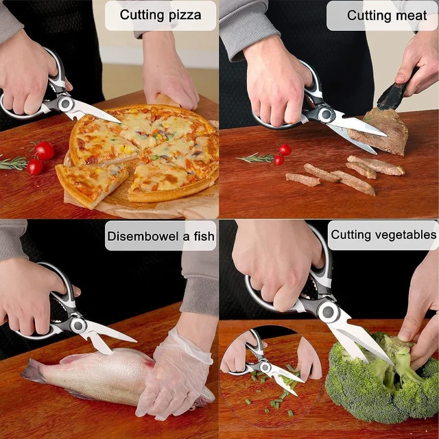 Multi-Function Kitchen Scissor – 6-in-1 Stainless Steel |