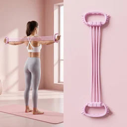 Multifunctional Chest Expander Puller 3 Tube Resistance Band for Home Gym (1 Pc)