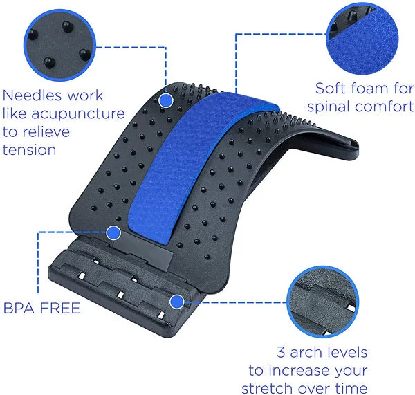 Multi-Level Back Stretcher – Pain Relief & Posture Corrector | FitFuzion