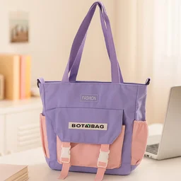 Multi-Pocket Shoulder Tote Bag – Spacious & Adjustable Strap