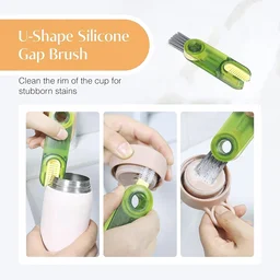 Multipurpose Cleaning Brush – Dual Head Scrubber for Bottles & Straws