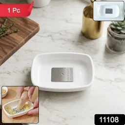 Multipurpose Garlic Ginger Grinding Plate – Manual Stainless Steel Tool