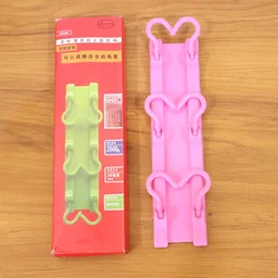 Multi-Purpose Hanging Organizer – 6 Durable Pink Hooks