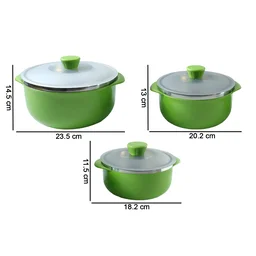 Multipurpose Kitchen Serving Bowl Set – Durable & Stackable 3-Piece