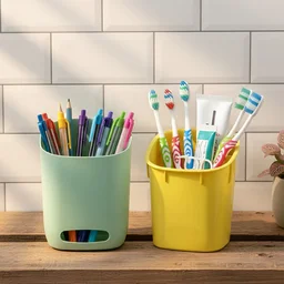 Multipurpose Organizer Holder, Dual Storage for Bathroom & Desk