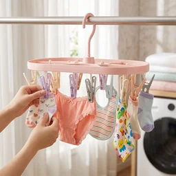 Multipurpose Plastic Hanger Clips Set – Strong Clothes Gripping Tool