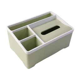 Multipurpose Plastic Organizer Box – Neat Storage with Tissue Holder