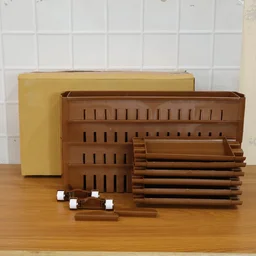 Multipurpose Plastic Storage Rack – 4 Layer with Wheels for Home