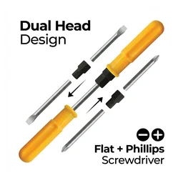 Multipurpose Screwdriver – 2-in-1 Tool with Ergonomic Grip | XcelGrip