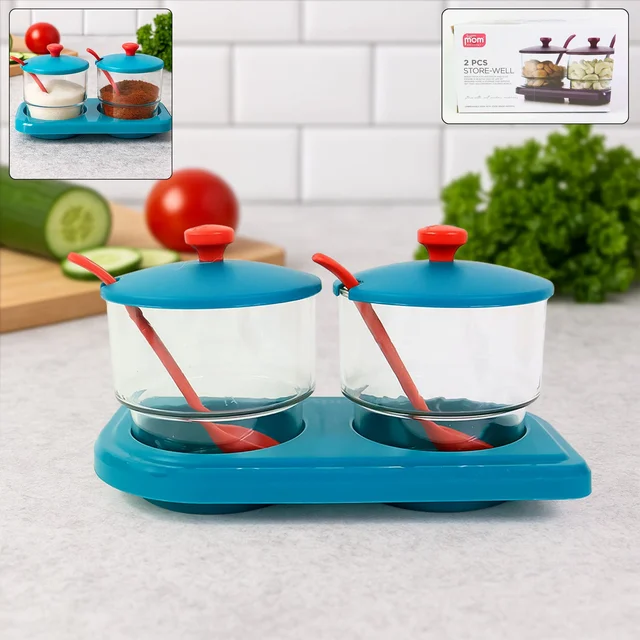 Multipurpose Spice Container Set – Durable & Compact Kitchen Storage
