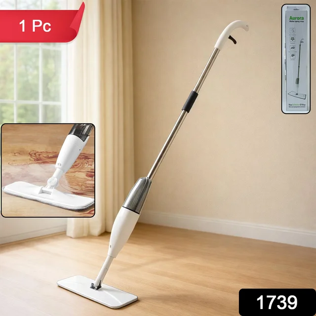 Multipurpose Spray Flat Mop – Easy Handle & Reusable Microfiber Pad