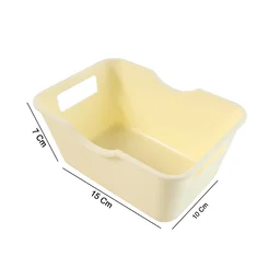 Multi-Purpose Storage Basket – Durable Plastic Organizer with Handles